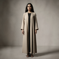 Robe élégante pour femmes, robe ample décontractée pour l'automne et l'hiver, Abaya Dubaï Arabie Saoudite, vêtements musulmans de luxe, grande taille