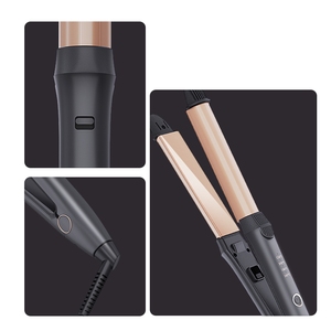 <span class=keywords><strong>Plancha</strong></span> de Pelo Eléctrica de Titanio/Cerámica con Recubrimiento de Cerámica, de Alta Calidad, Personalizable, con Temperatura LED, para Uso Doméstico, Venta Directa de Fábrica - Product Image 3