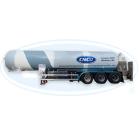 Camion semi-remorque de transport d'oxygène liquide cryogénique de réservoir de camion d'oxygène liquide de 26.5m3