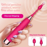 Vrouwelijke masturbatie vibrerende seksspeeltje clitoris massage stick G-spot stimulerende orgasme pen 30dB 7 frequenties USB dagelijks