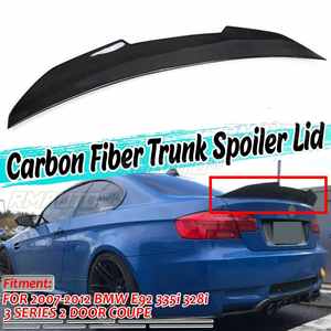 Aileron arrière en fibre de carbone véritable P/M4/PSM pour BMW E92 M3 2DR 335i 328i 2007-2013 - Product Image 1