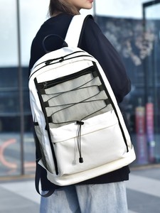 <b>Large</b> Capacity Geometric Zipper Fashion Waterproof Nylon Travel <b>Backpack</b> for Unisex Lightweight Outdoor Sports Hiking Daypack - Product Image 4