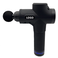 Pistolet de massage personnalisé avec logo, 30 vitesses, thérapie musculaire par percussion, écran LCD, pistolet de massage portable pour tissus profonds