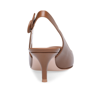 Giày cao gót mũi nhọn đế thấp nữ, kiểu slingback, gót kitten - Product Image 4