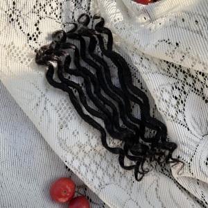 Extensions de cheveux humains faites à la main de 0.4cm d'épaisseur Locs de rivière Dreadlocks texturés Style permanent complet - Product Image 2
