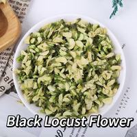 Fleur de Locustier Vert Noire Déshydratée Comestible, Fleur de Robinia Pseudoacacia Séchée, Matière Première en Gros pour Tisane