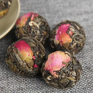 Té de Pu'er Crudo de Rosa, Material Puro de Árboles Antiguos de Yunnan, Calmante <span class=keywords><strong>para</strong></span> la Mente y <span class=keywords><strong>el</strong></span> Cuerpo, Té Herbal Perla de Dragón - Product Image 3
