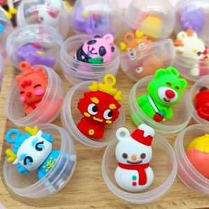 Llaveros de juguete Gashapon transparentes de 32 mm, regalos de máquina Gashapon que funciona con monedas para niños, caja sorpresa - Product Image 2