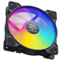 Ventilateur de boîtier PC RGB SNOWMAN XF120 6PIN 120mm avec roulement dynamique fluide, 20dBA silencieux, 1100RPM, 45CFM, dissipateur thermique en aluminium, ventilateur de refroidissement pour jeux