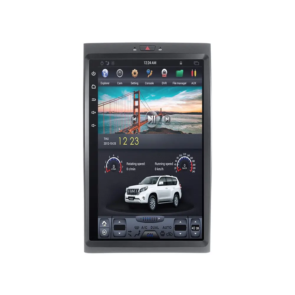 17 "Tesla Screen Android Auto Multimedia Speler Voor Ford Expedition 2007 - 2017 Radio Verticale Ips Hd Gps Navigatie audio Video