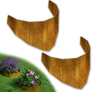 Pots de fleurs d'extérieur en acier corten rouillé pour mur de soutènement en acier corten Pot de fleurs à flanc de colline Bordure de jardin - Product Image 3