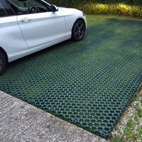 Grilles de stationnement en plastique modernes pour l'extérieur, blocs de pavés en maille pour pelouse