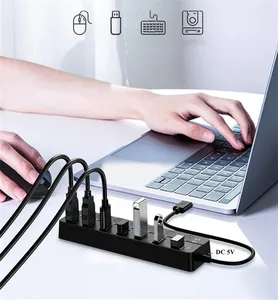 2024 Cheap Connect Multiple Devices At The Same Time Usb Hub 7 Port For Laptop Computer