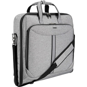 Échantillon gratuit Sac de voyage pour femme avec costume pliable, Sac à main multifonction en PU, Sac de costume portable - Product Image 1