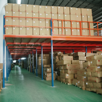 Système d'étagères de mezzanine en acier robuste à prix compétitif, plateforme de stockage pour entrepôt avec rayonnage à palettes