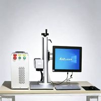 Machine de marquage laser à fibre portable, graveur manuel pour métal, quincaillerie, plastique, impression de logo - Vente directe usine