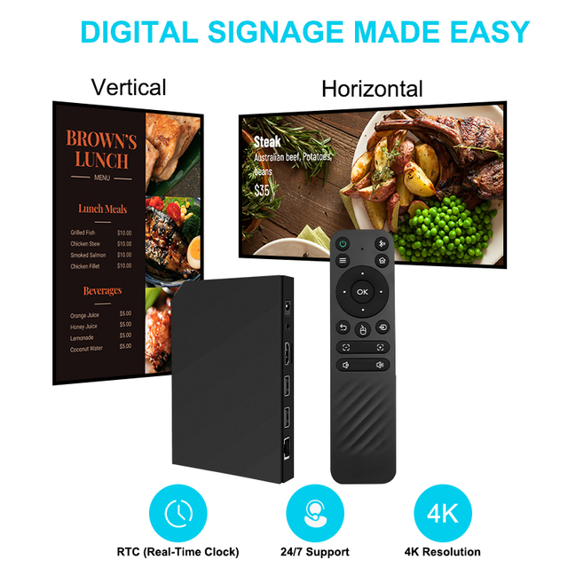 Customized 4K32GB Android 14 Smart Media Player Set Top TV Box Quad Core AmlogicS905X5M 5G WiFi 6 BT 5.4 Video Home Theater