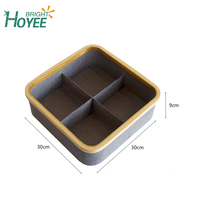 Panier à linge en bambou pour le transport facile, boîte de rangement en bambou naturel avec tiroir en bois