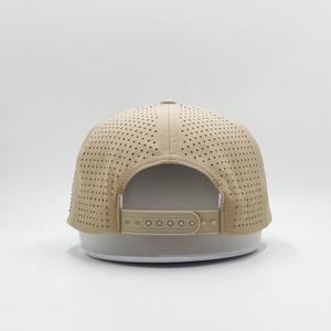 कस्टम छिद्रित कढ़ाई लोगो गोल्फ हैट समायोज्य स्नैप थोड़ा घुमावदार ब्रिम pvc पैच लोगो रस्सी बेसबॉल कैप - Product Image 2