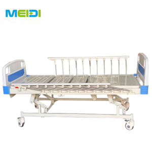 Cama <span class=keywords><strong>de</strong></span> Hospital con Manivela Manual para Pacientes Mayores, Cama <span class=keywords><strong>de</strong></span> Enfermería Aplicable en Residencias <span class=keywords><strong>de</strong></span> <span class=keywords><strong>Ancianos</strong></span> con Elevación <span class=keywords><strong>de</strong></span> Respaldo - Product Image 3