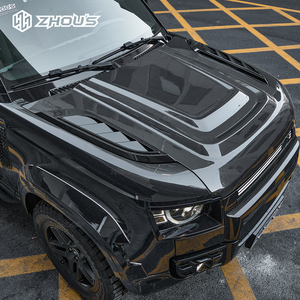 Zhous Design New Auto Parts Accesorios para exteriores de automóviles Capó de motor de fibra de carbono para New <span class=keywords><strong>Defender</strong></span> L663 90 110 Piezas - Product Image 6