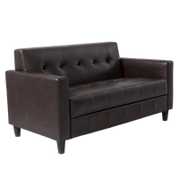 Canapé modulaire sectionnel moderne Nisco avec rembourrage en tissu et en mousse, une place pour le bureau, le salon, la chambre à coucher, l'hôtel