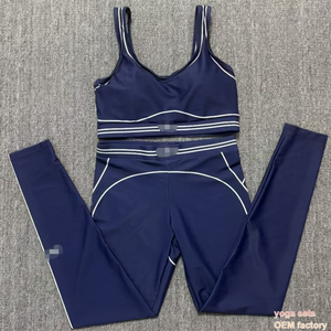 <span class=keywords><strong>Ensemble</strong></span> de yoga Al0lo pour <span class=keywords><strong>femme</strong></span>, deux pièces, décontracté, imprimé lettres, pour l'été, entraînement sportif, effet push-up, OEM usine, personnalisé, pour Pilates - Product Image 3