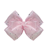 Accessoires pour cheveux en strass, ruban en fil fait main, nœud DIY thermocollant, largeur 2,5 cm/4 cm, style simple, emballage en boîte cadeau