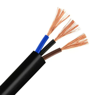 Cable de Alimentación Impermeable con Cubierta de PVC de 3 Núcleos de Cobre SJT SJTW de 2 mm 41/0.254, Personalizado de Fábrica, Venta al por Mayor