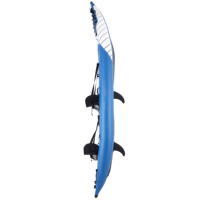 Kayak de pêche à pédales en PVC, longueur 2,1-3 m, pour 2 personnes, kayak gonflable portable, comprend pompe, sac à dos, trousse de réparation, lacs, rivières 1