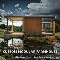 Maison modulaire préfabriquée en conteneur maritime modifiée, aménagement personnalisé, capsule, villa, appartement, anti-corrosion