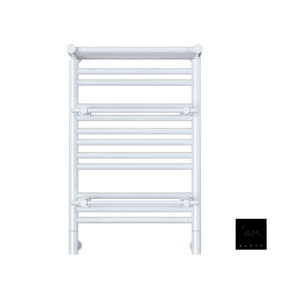 Sèche-serviettes électrique Doz avec thermostat, finition en peinture en poudre blanche - Product Image 3