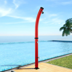 Kangrun 2025 NOUVEAU 20L Red Bend Body PVC Écologique Économie d'énergie Piscine Autoportante <span class=keywords><strong>Douche</strong></span> <span class=keywords><strong>Solaire</strong></span> Extérieure <span class=keywords><strong>Douche</strong></span> de Jardin - Product Image 2