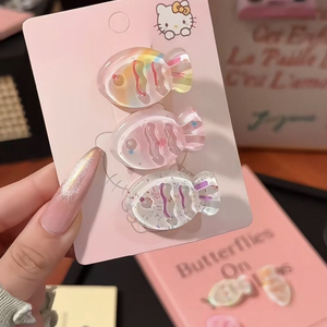 2026 New <b>Sweet</b> Cute Niche Design Small Fish Hairpin Exquisite Cartoon Girl's Acrylic Hairpins Fashionable Headwear Wholesale - Product Image 4