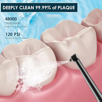Brosse à dents électrique 3-en-1 2025 avec brossette ultrasonique et irrigateur buccal intégré, étanche IPX7, poils souples, sans fil pour le voyage