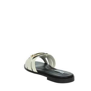 Sandalias Planas para Mujer Ferre F-254, Zapatos Deslizantes de Cuero Negro - Product Image 2