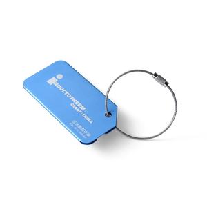 Étiquettes de bagages rectangulaires bleu ciel personnalisées avec logo sur mesure, qualité supérieure, vente en gros - Product Image 3