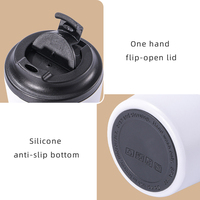 Tasse en acier inoxydable de 12 oz avec logo personnalisé, tasses à café isolées et à double paroi pour le voyage en plein air, tasses à vide pour le bureau