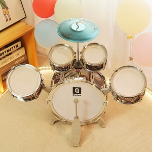 Wholesale Children Jazz <b>Drum</b> Kit 5‑Piece Percussion Toy Set Toddler Music Enlightenment Instrument <b>For</b> Gift - Product Image 6