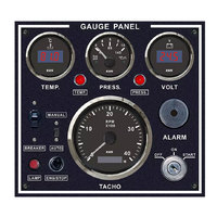 Panneau de jauge combiné KUS Instrument pour bateau, tachymètre, température de l'eau, tension, carburant, pression d'huile pour tableau de bord de navire 386*198m