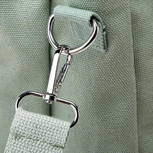 Petit sac fourre-tout avec fermeture éclair, sac fourre-tout pour femmes, sac à bandoulière en toile - Product Image 5