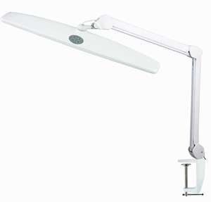 Lampe de bureau <span class=keywords><strong>LED</strong></span> à intensité variable et protection oculaire, avec bras articulé flexible long, idéale pour l'architecture, les postes de travail professionnels et les salons de manucure - Product Image 2