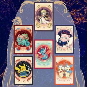 DM Pokemoned - Juego de 12 Tarjetas de Arte Shikishi de Constelaciones, Cartas Coleccionables de Anime, Decoración de Horóscopo del Zodiaco, Regalo para Fans - Product Image 5