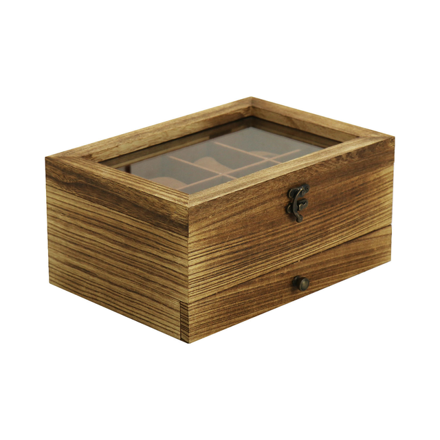 Wooden Jewelry Box-Lockable Wooden Jewelry Storage Box-Women's Gift Storage Box