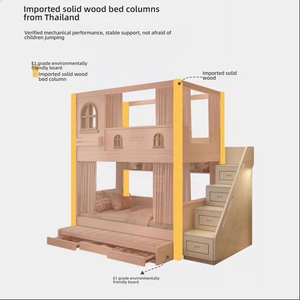 Muebles Modernos para Dormitorio <span class=keywords><strong>Infantil</strong></span>: <span class=keywords><strong>Litera</strong></span> Doble con <span class=keywords><strong>Escalera</strong></span> y <span class=keywords><strong>Cajones</strong></span> de Almacenamiento - Product Image 6