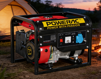Générateur à essence POWERAC portable 22V 120V 1500W 4 temps léger et écologique avec démarreur à lanceur – Offre Spéciale Haute Qualité