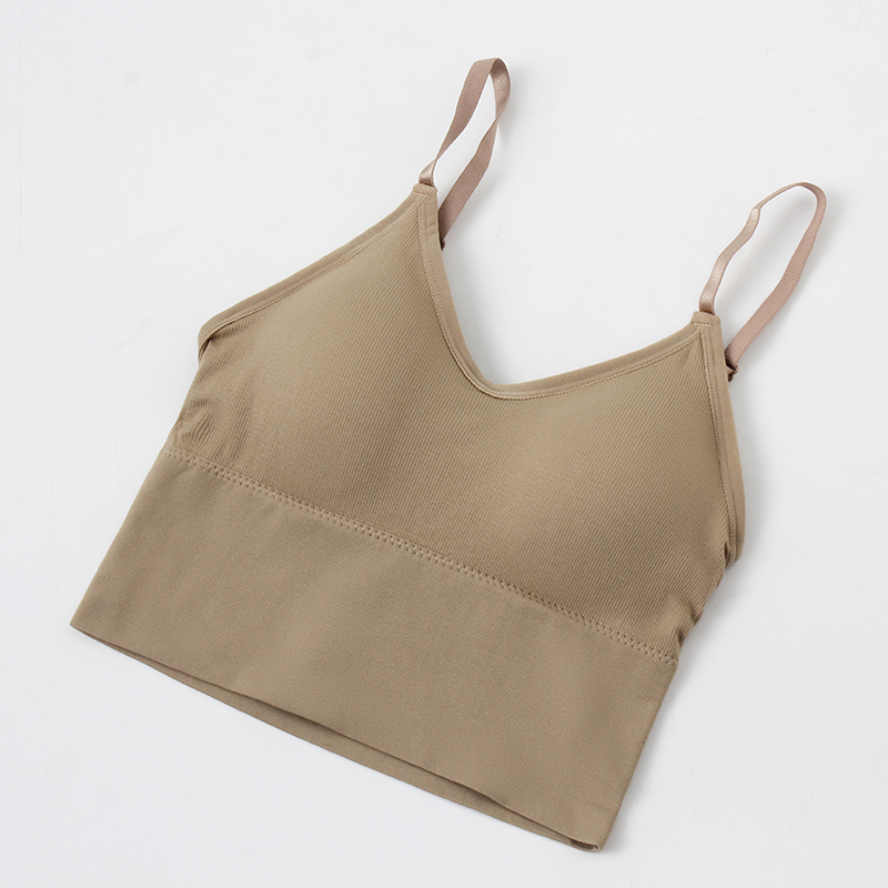 Khaki [cross back strap chest pad]