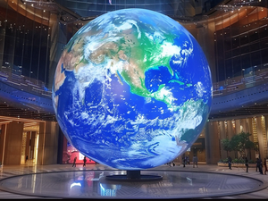 Pantalla LED Esférica Curva Personalizada, Módulo Flexible, Pantalla Globo Curva para Interiores y Exteriores, para Salas de Exposiciones Empresariales - Product Image 3