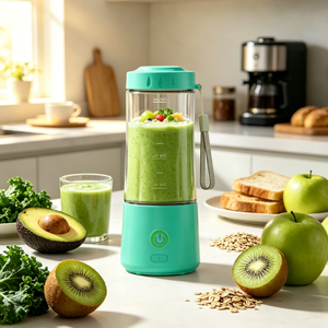 Licuadora Portátil de Uso Diario Personal, 14oz, Mini Licuadora Bonita, Mezcladora de Frutas, Carga Eléctrica, 4000mAh, Mezcla Rápida - Product Image 2