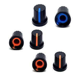 Op maat gemaakte CNC-gedraaide metalen zwarte gitaarpedaalknop - geanodiseerd aluminium met stelschroef - Product Image 3